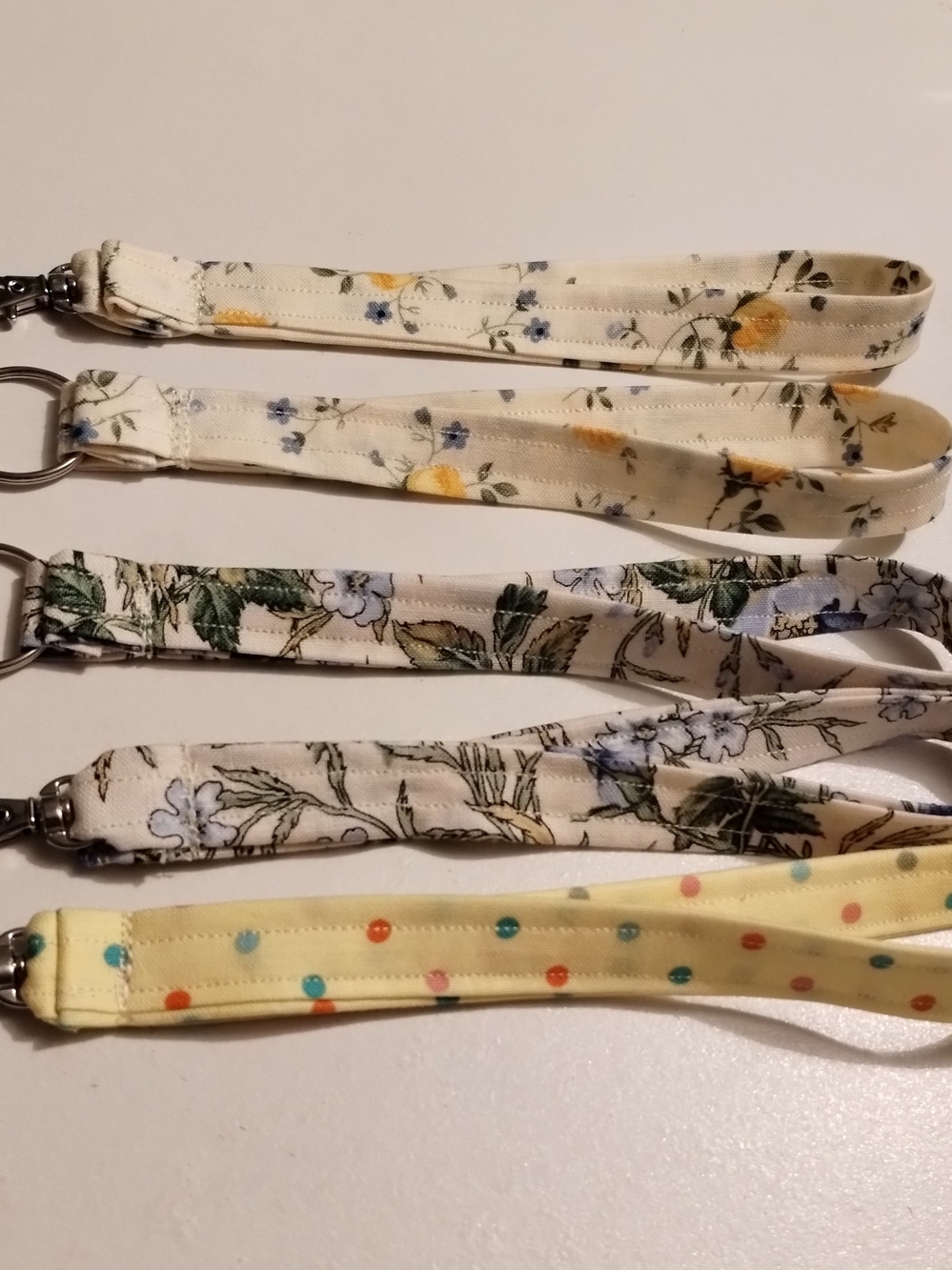 Skinny Floral and Polka Dot Wristlet Keychain $25 For All